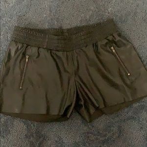 Generation love faux leather shorts
